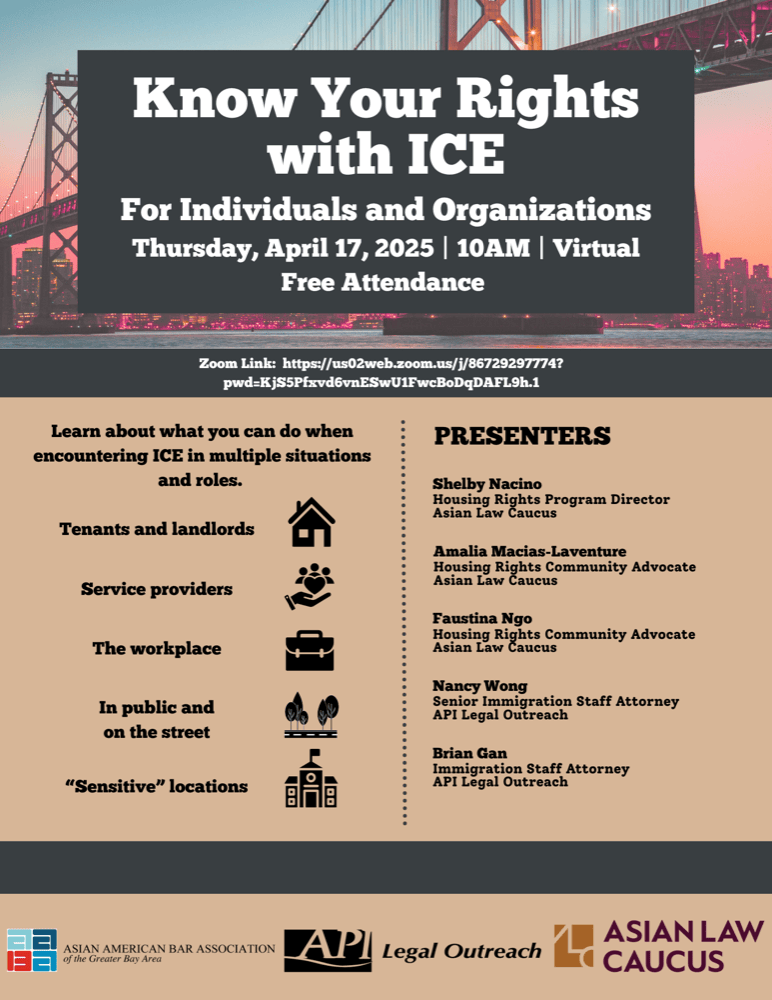 Know Your Rights virtual workshop