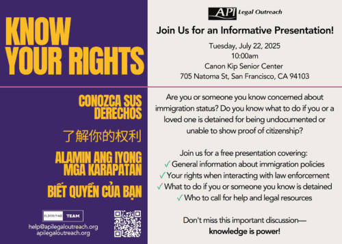 Know Your Rights clinic