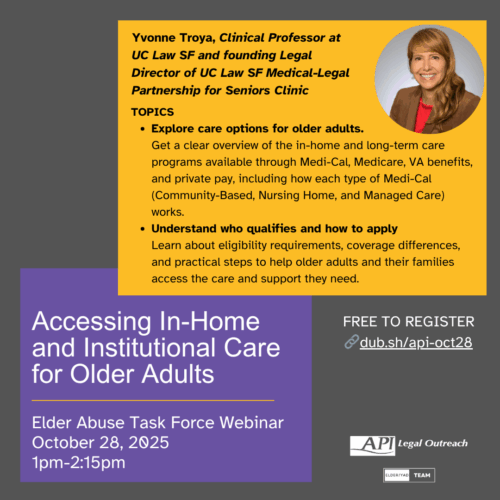 Free Webinar on Accessing In-Home and Institutional Care for Older Adults